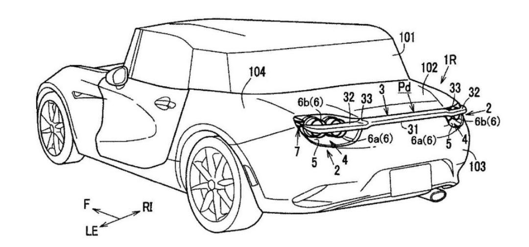 馬自達遞交新型尾翼專利 或率先搭載于新款RX跑車